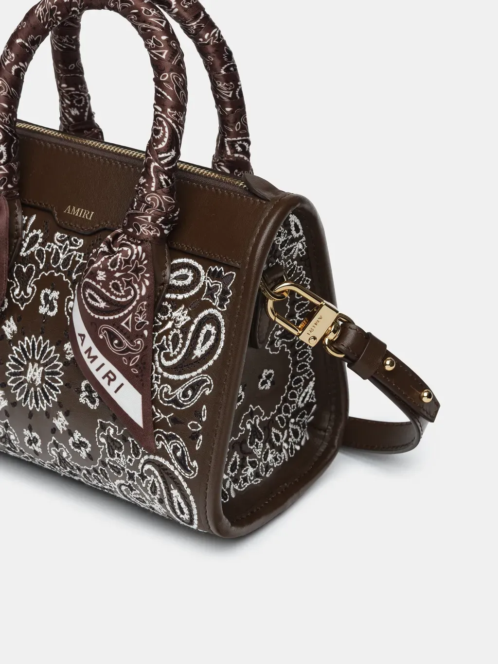 Women - Bandana Micro Triangle Bag - Chocolate