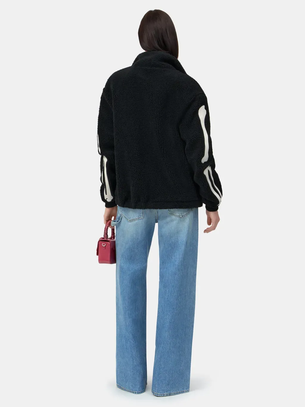 Women - Bones Fleece Jacket - Black