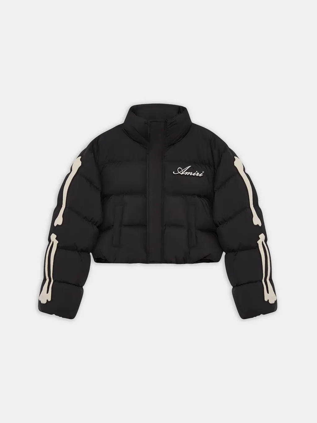 Women - Bones Cropped Down Jacket - Black