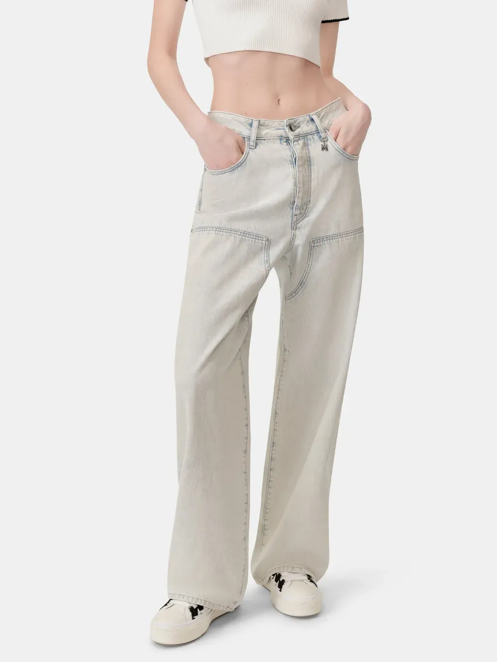 Women - Carpenter Jean - Bleached Indigo