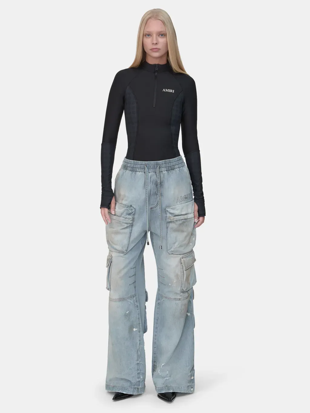 Women - Cargo Jean - Perfect Antique Indigo