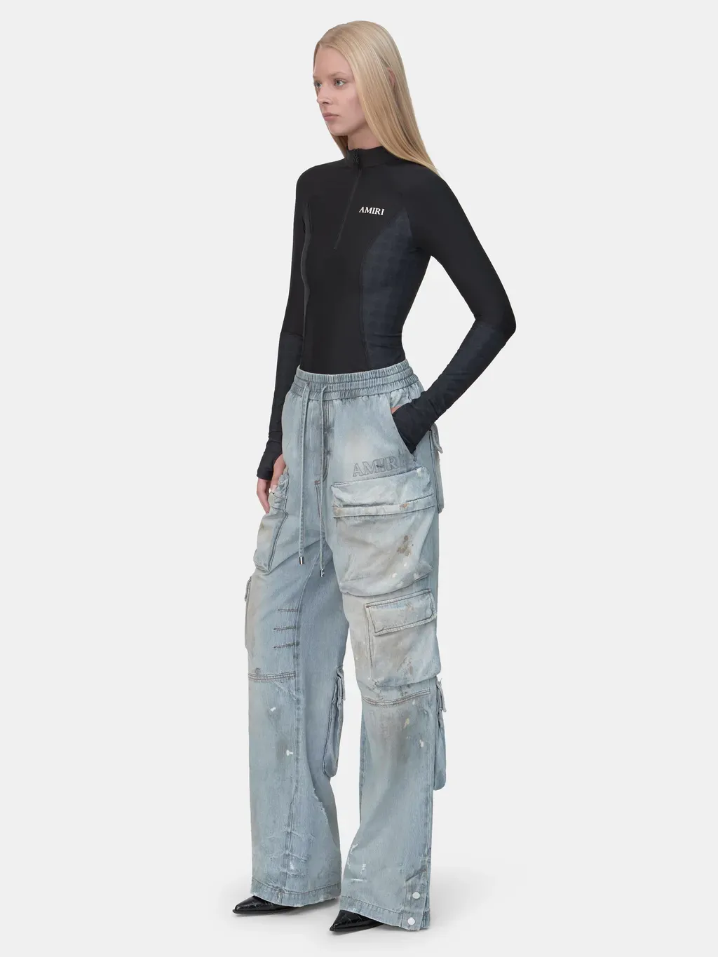 Women - Cargo Jean - Perfect Antique Indigo