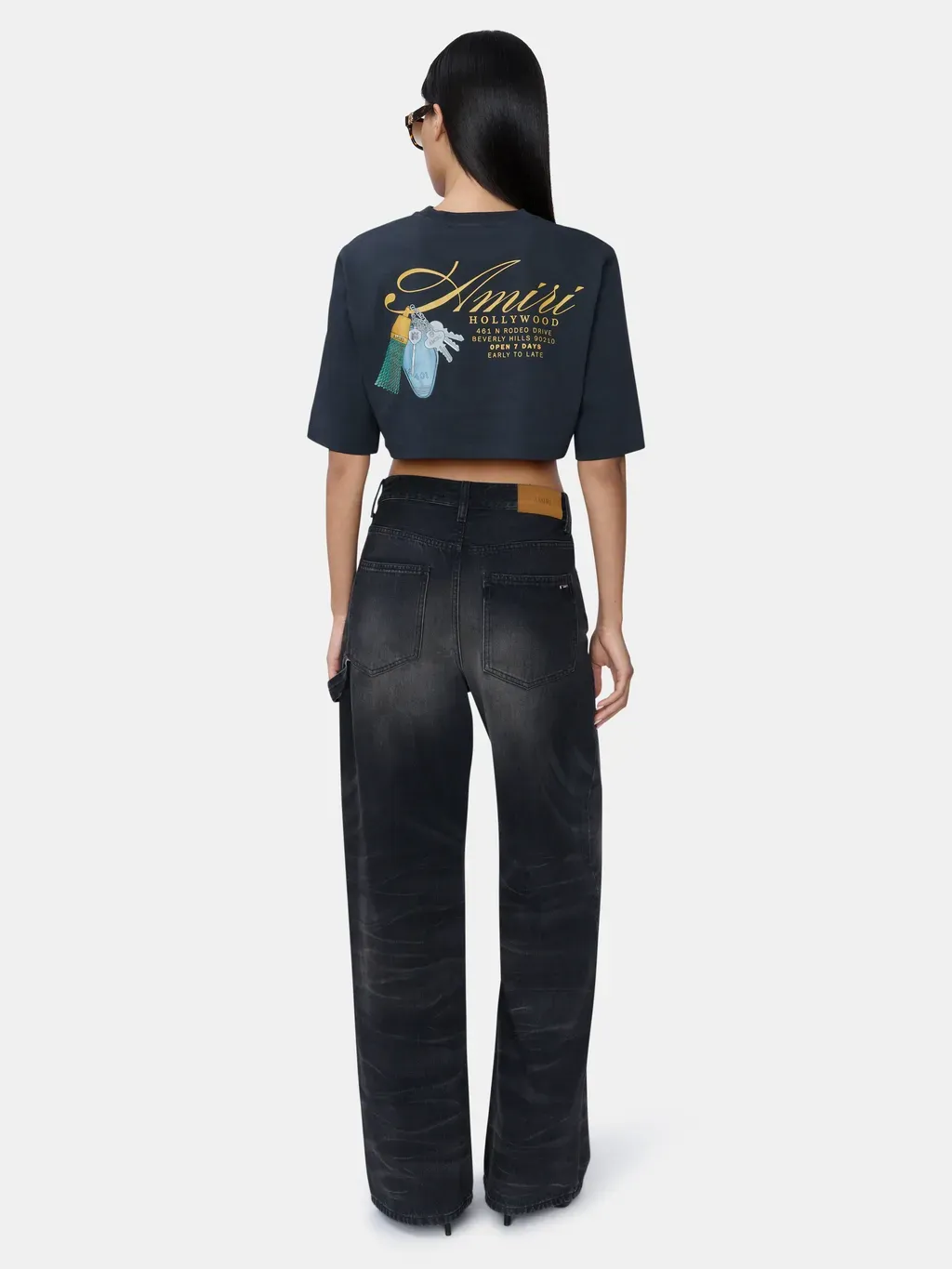 Women - Chateau Keys Cropped Tee - Black