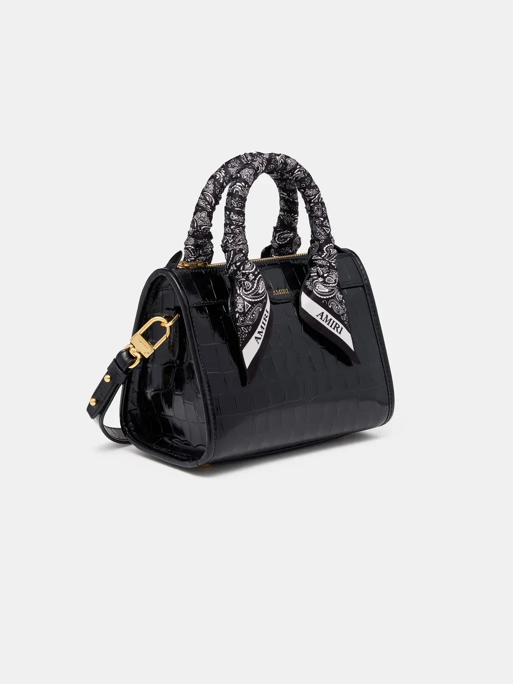 Women - Croc Micro Triangle Bag - Black