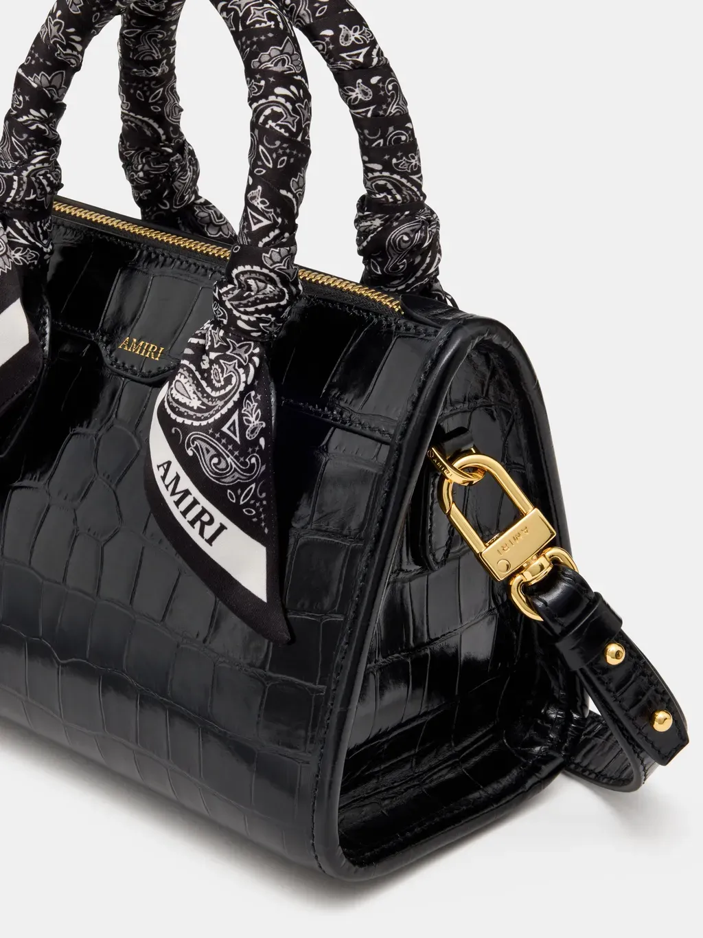 Women - Croc Micro Triangle Bag - Black