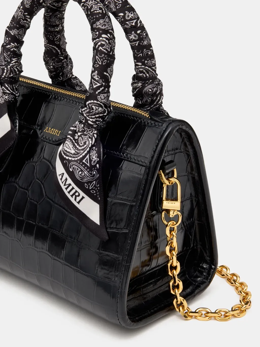 Women - Croc Micro Triangle Bag - Black