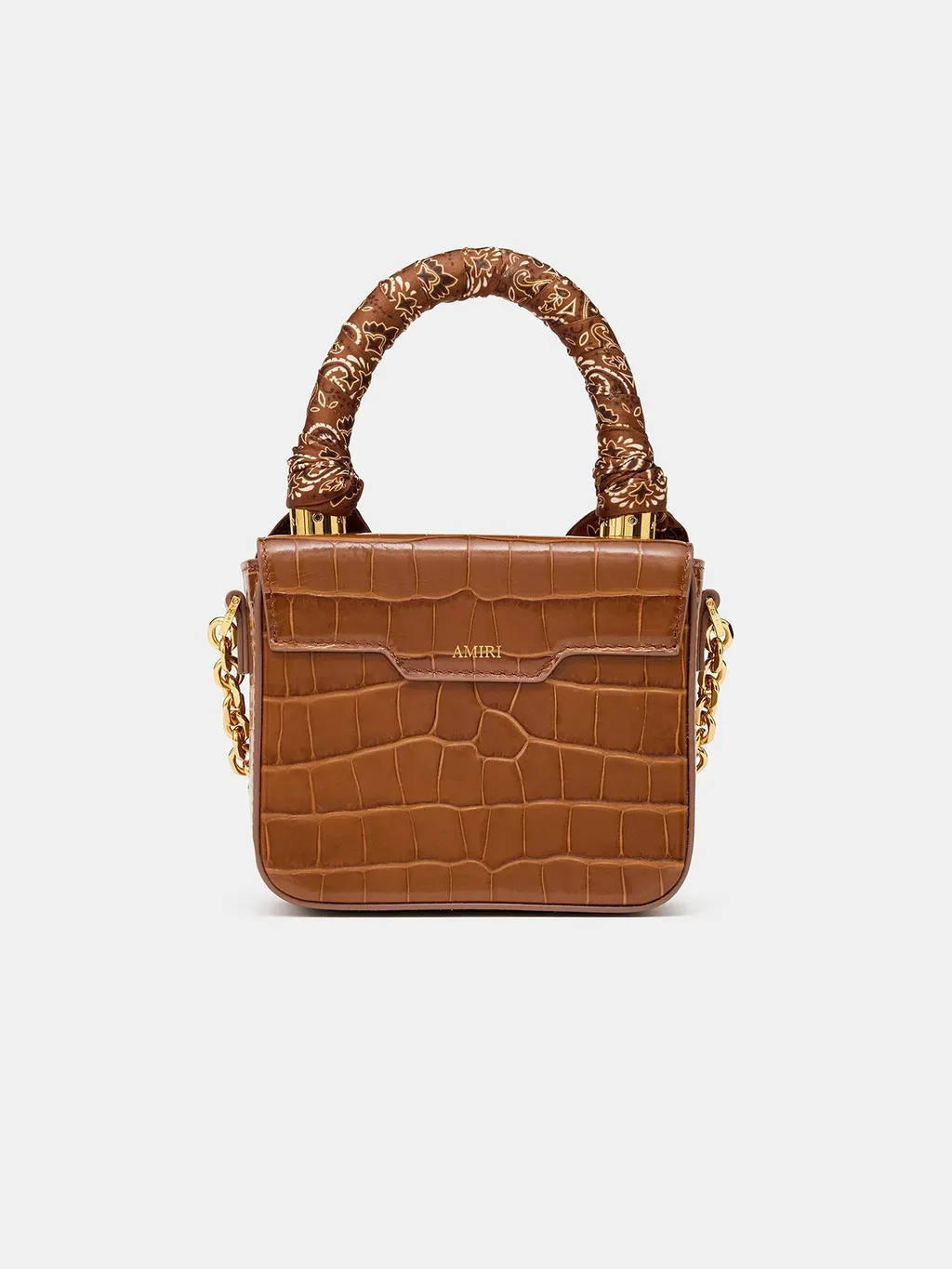 Women - Croc Embossed Micro Ma Bag - Malt