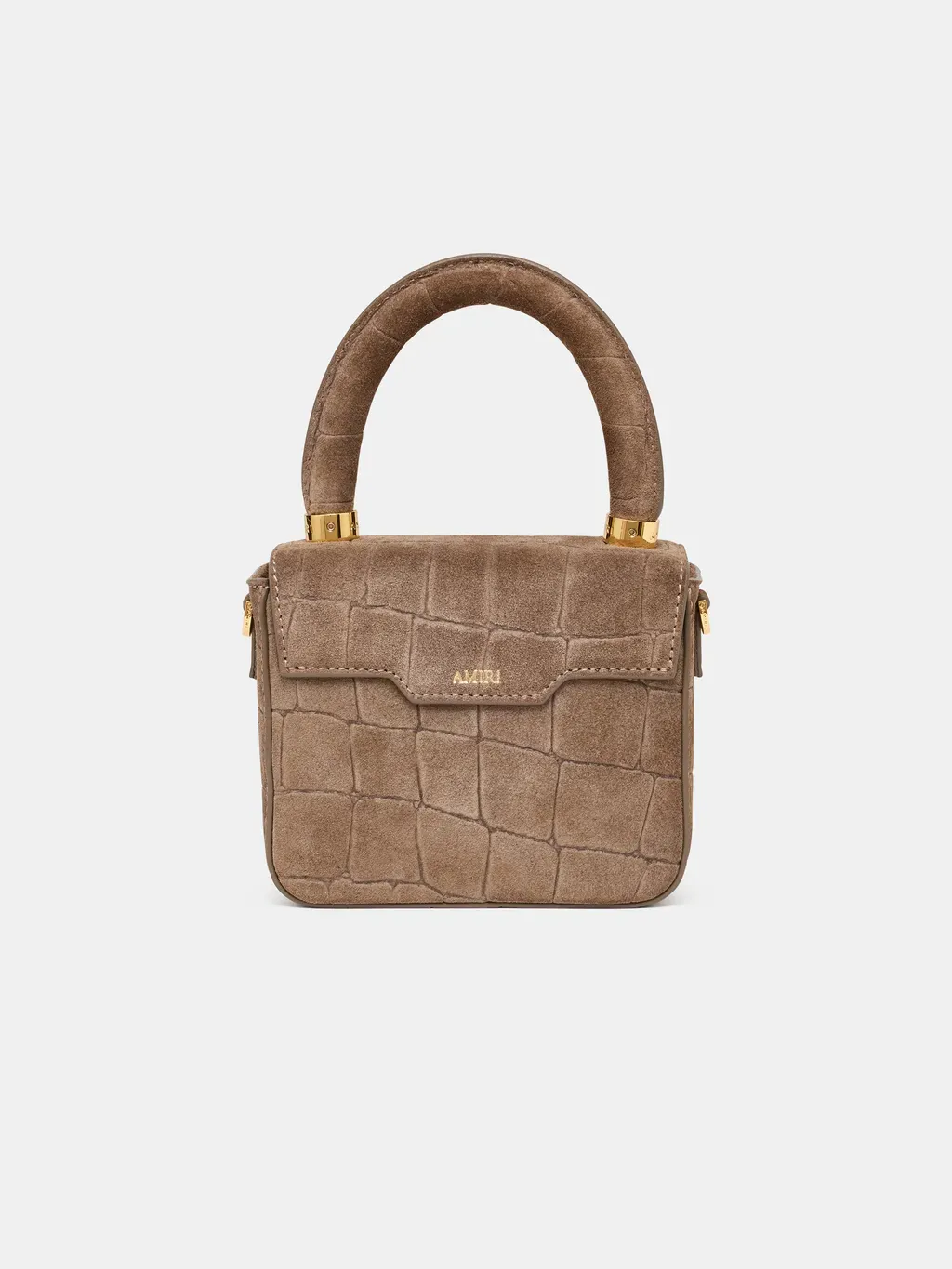 Women - Croc Suede Micro Ma Bag - Dark Brown