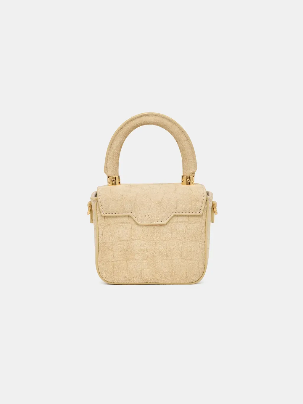 Women - Croc Suede Nano Ma Bag - Taupe