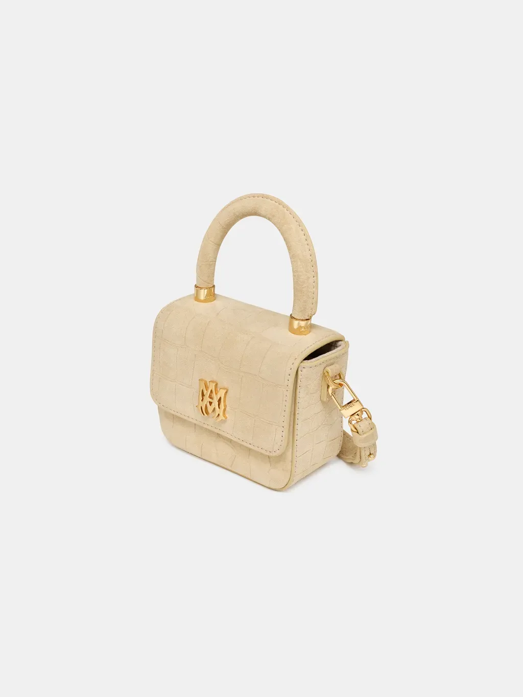 Women - Croc Suede Nano Ma Bag - Taupe