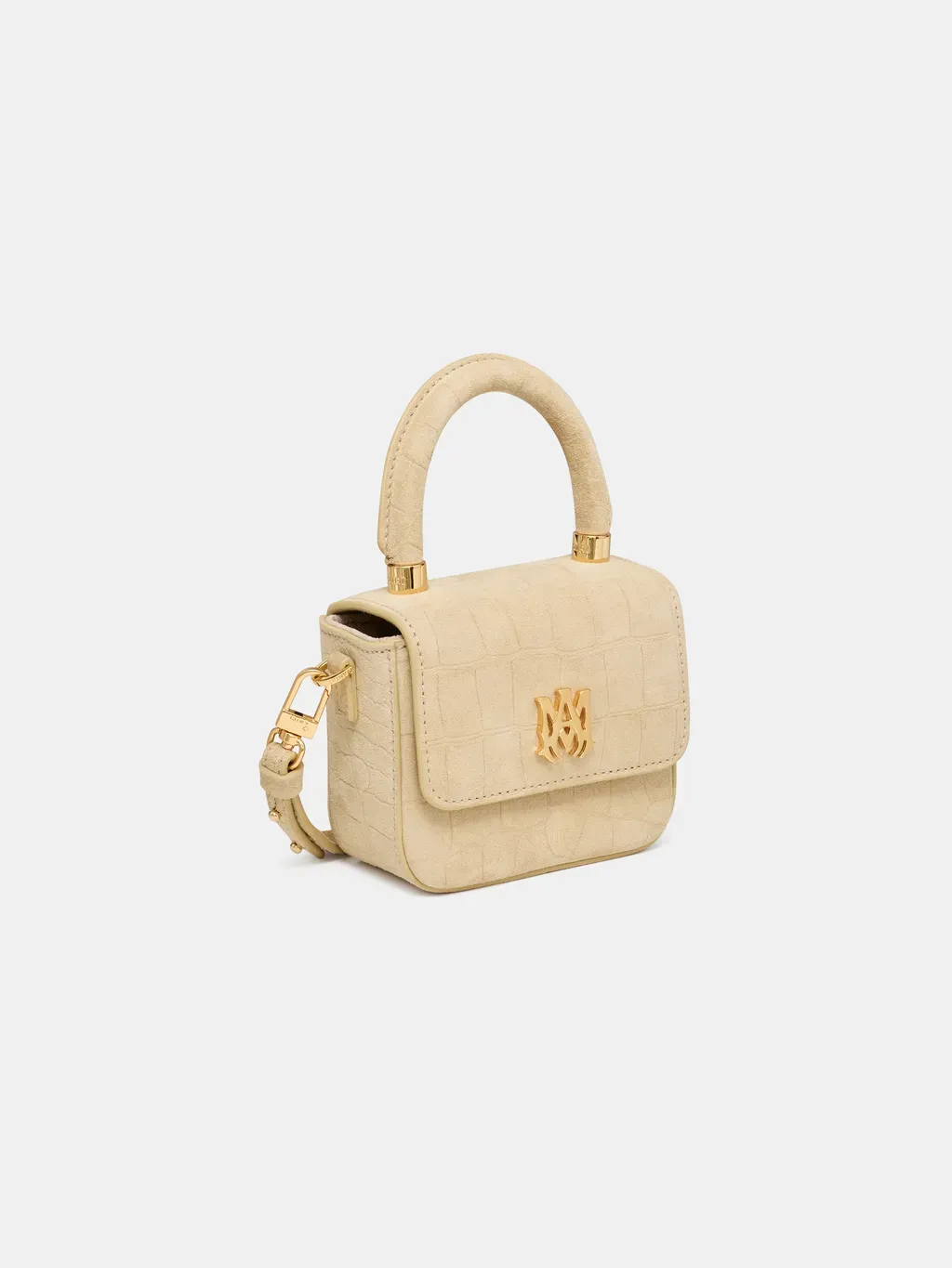 Women - Croc Suede Nano Ma Bag - Taupe