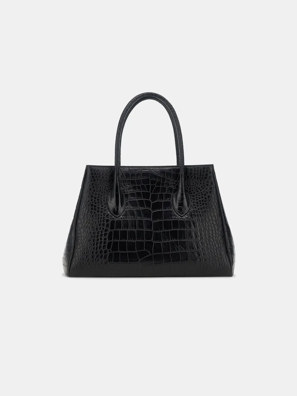 Women - Embossed Croc Honey 40 Tote - Black