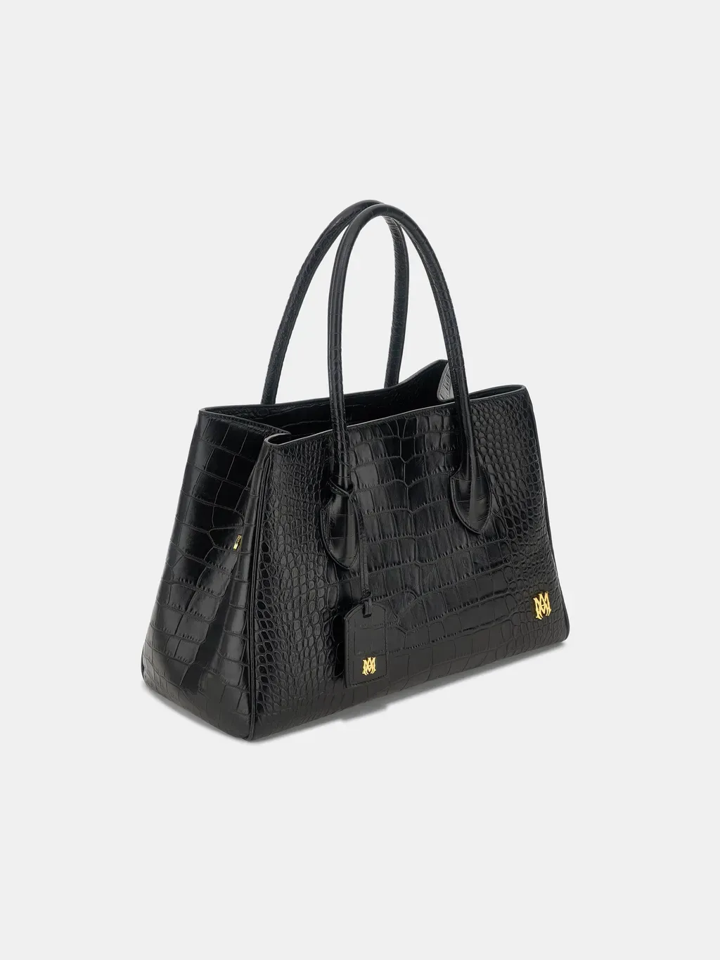 Women - Embossed Croc Honey 40 Tote - Black