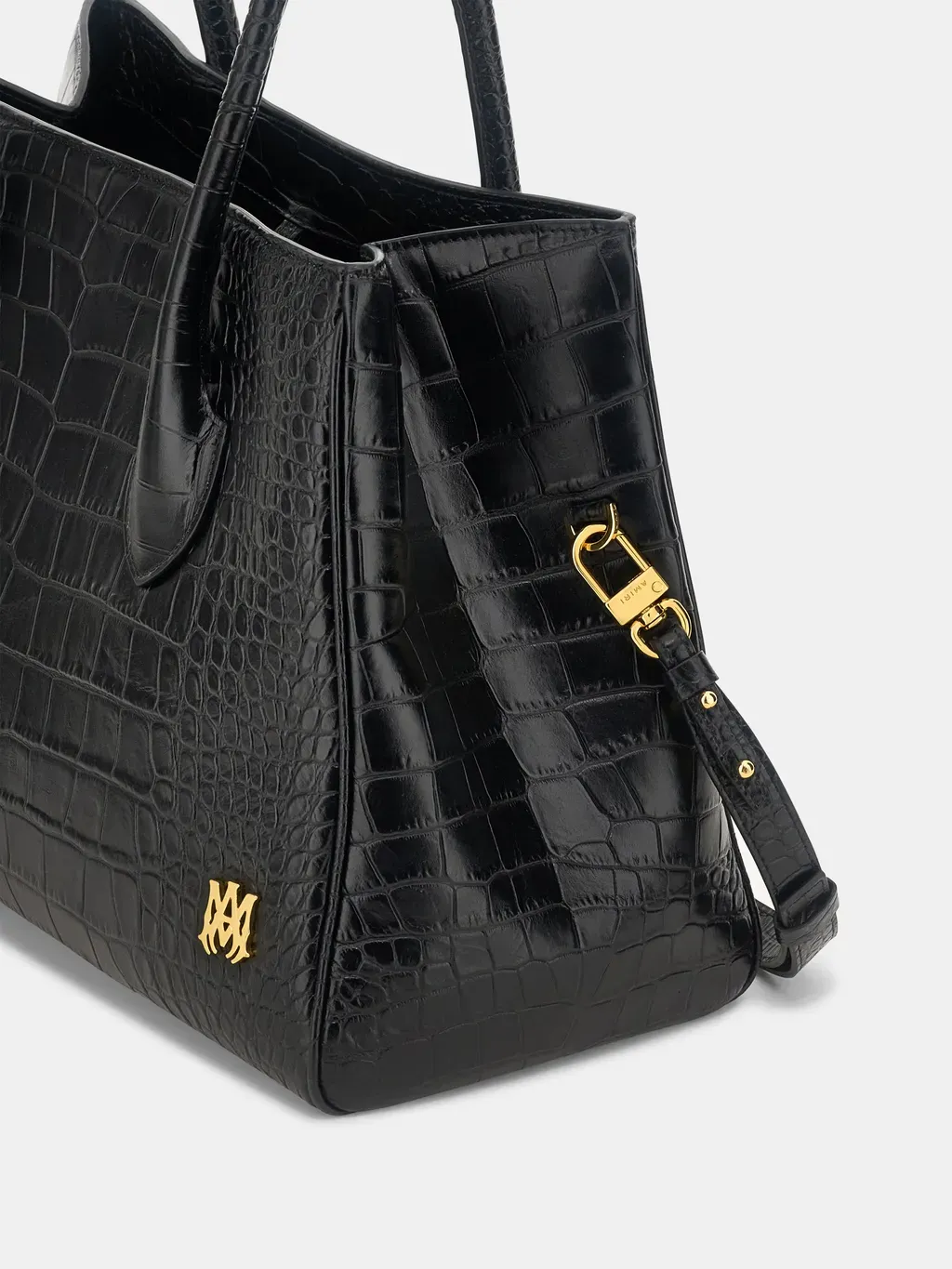 Women - Embossed Croc Honey 40 Tote - Black