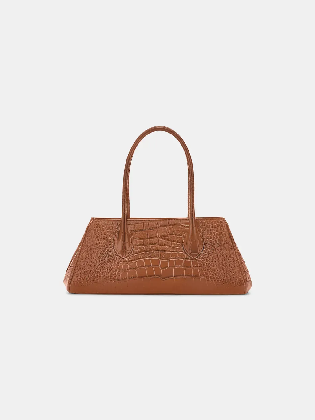 Women - Embossed Croc Honey 40 Shoulder - Whisky