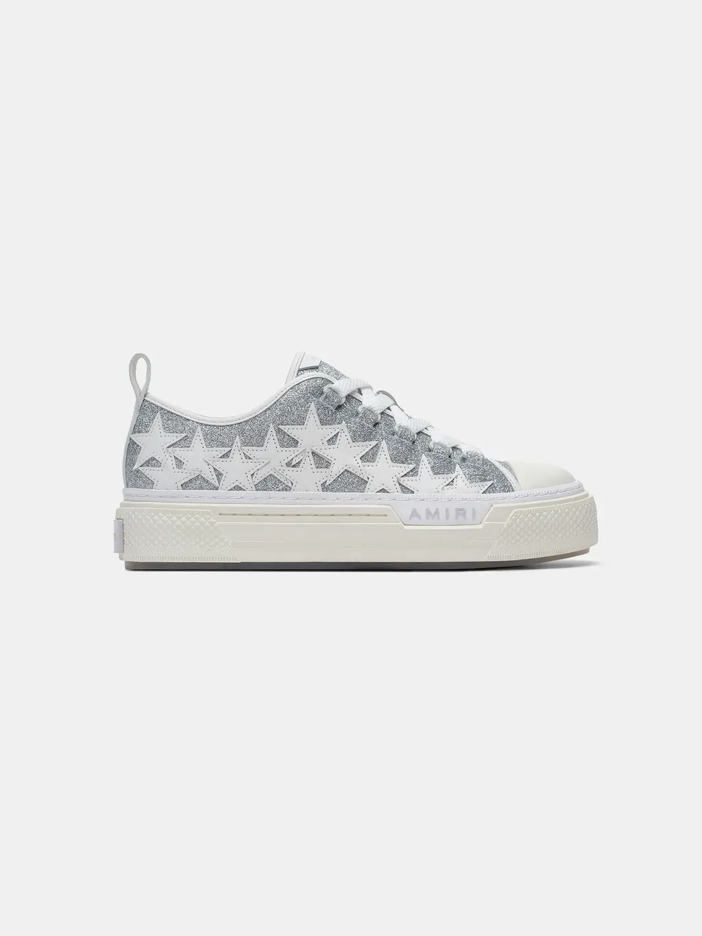 Women - Glitter Stars Court Low - Silver