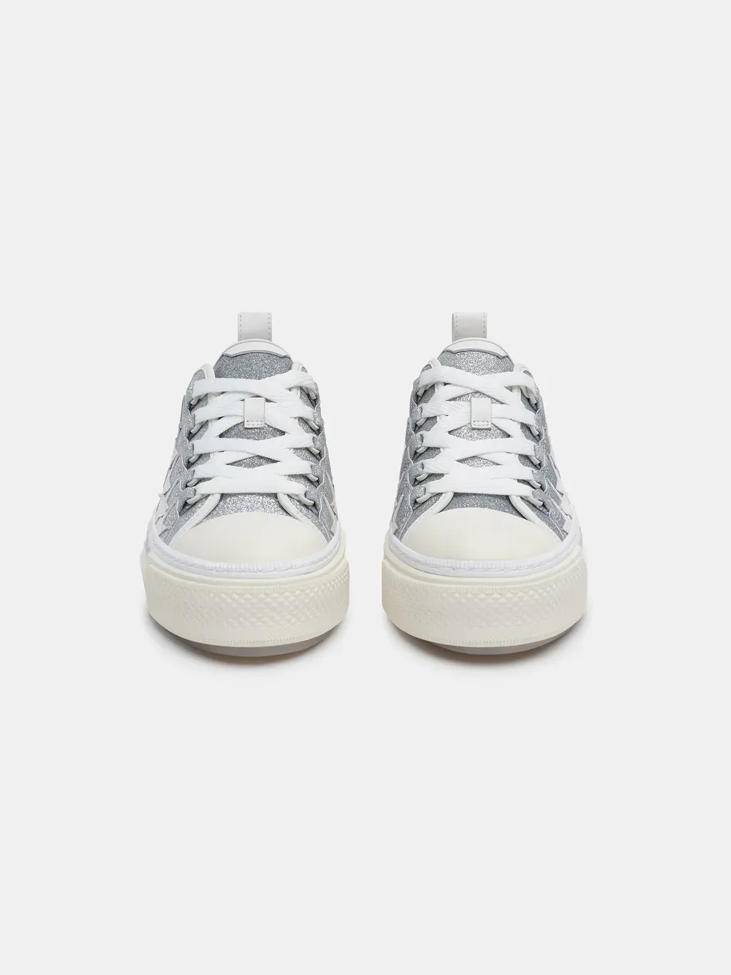 Women - Glitter Stars Court Low - Silver