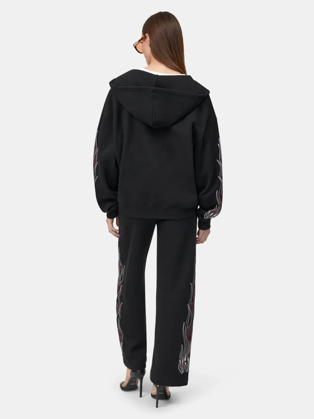 Women - Ma Flames Zip Hoodie - Black