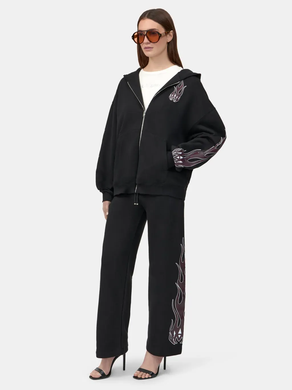 Women - Ma Flames Zip Hoodie - Black