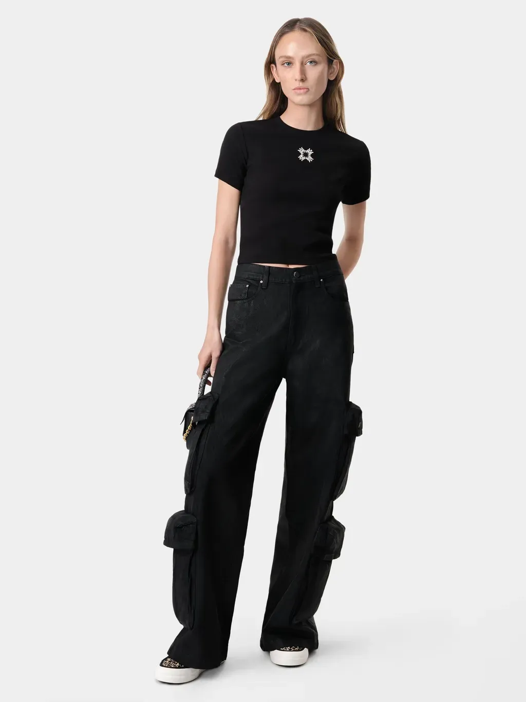 Women - Ma Quad Baby Tee - Black