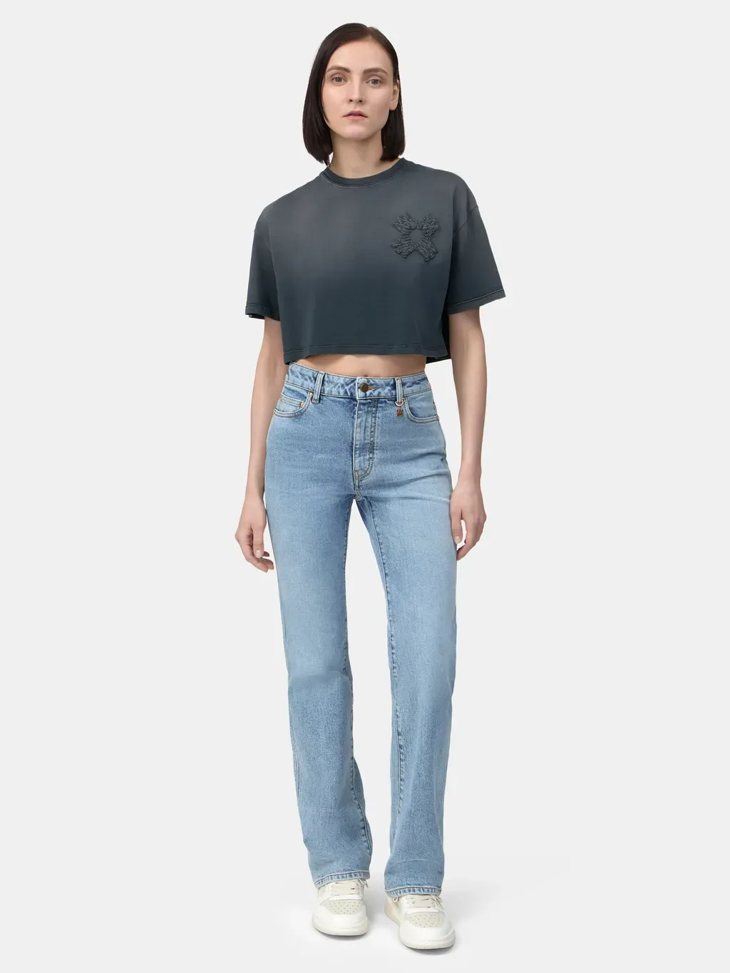 Women - Ma Quad Cropped Tee - Black