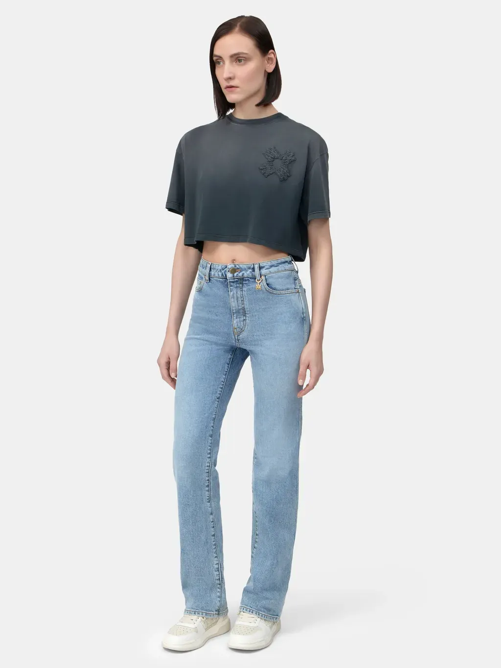 Women - Ma Quad Cropped Tee - Black