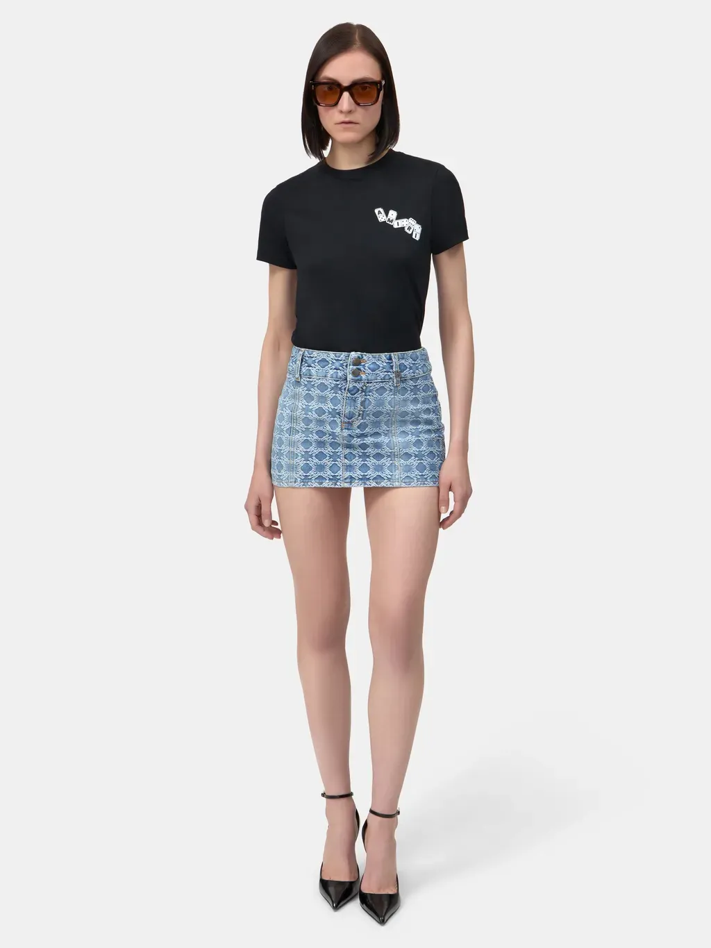 Women - Ma Quad Jacquard Mini Skirt - Stone Indigo