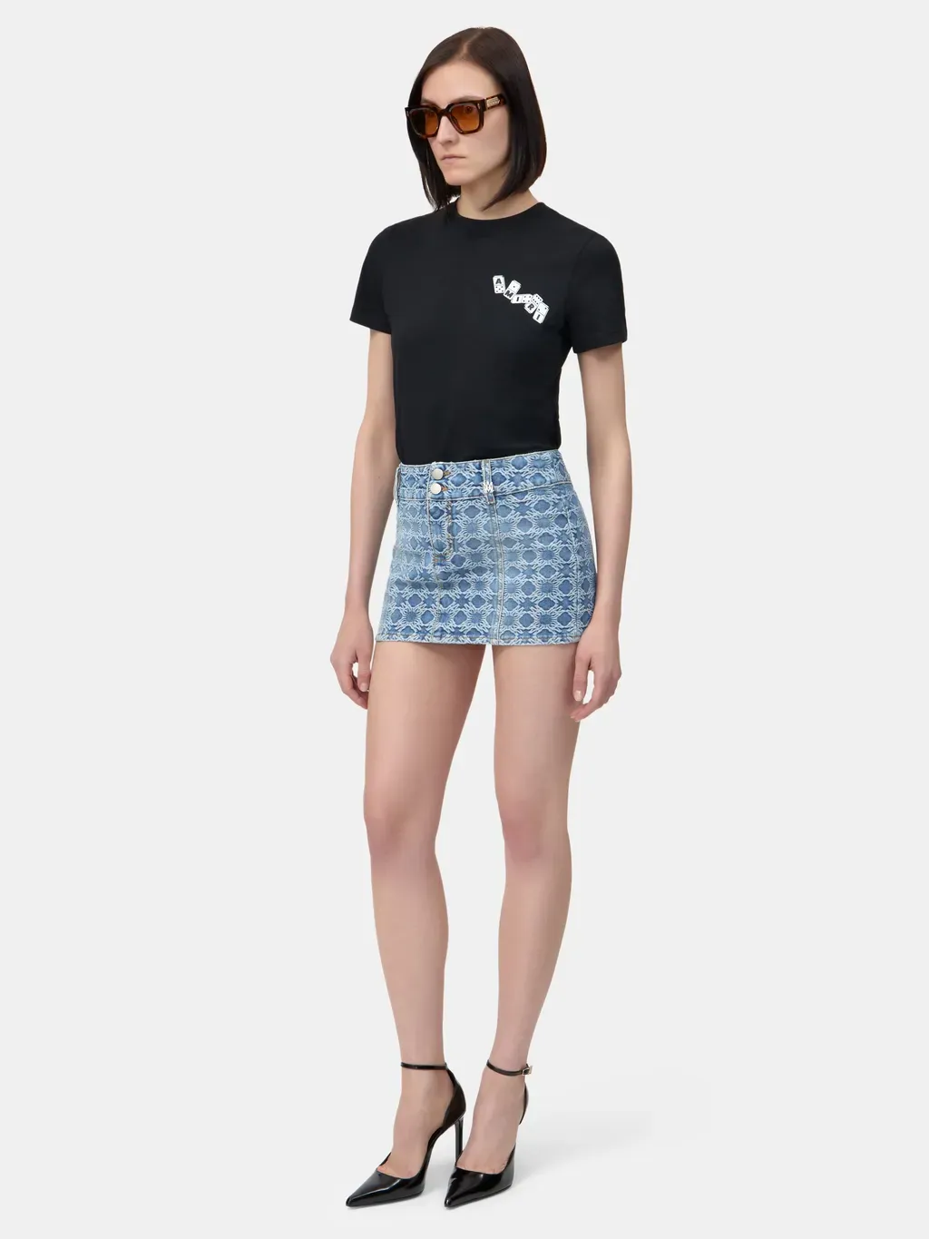 Women - Ma Quad Jacquard Mini Skirt - Stone Indigo