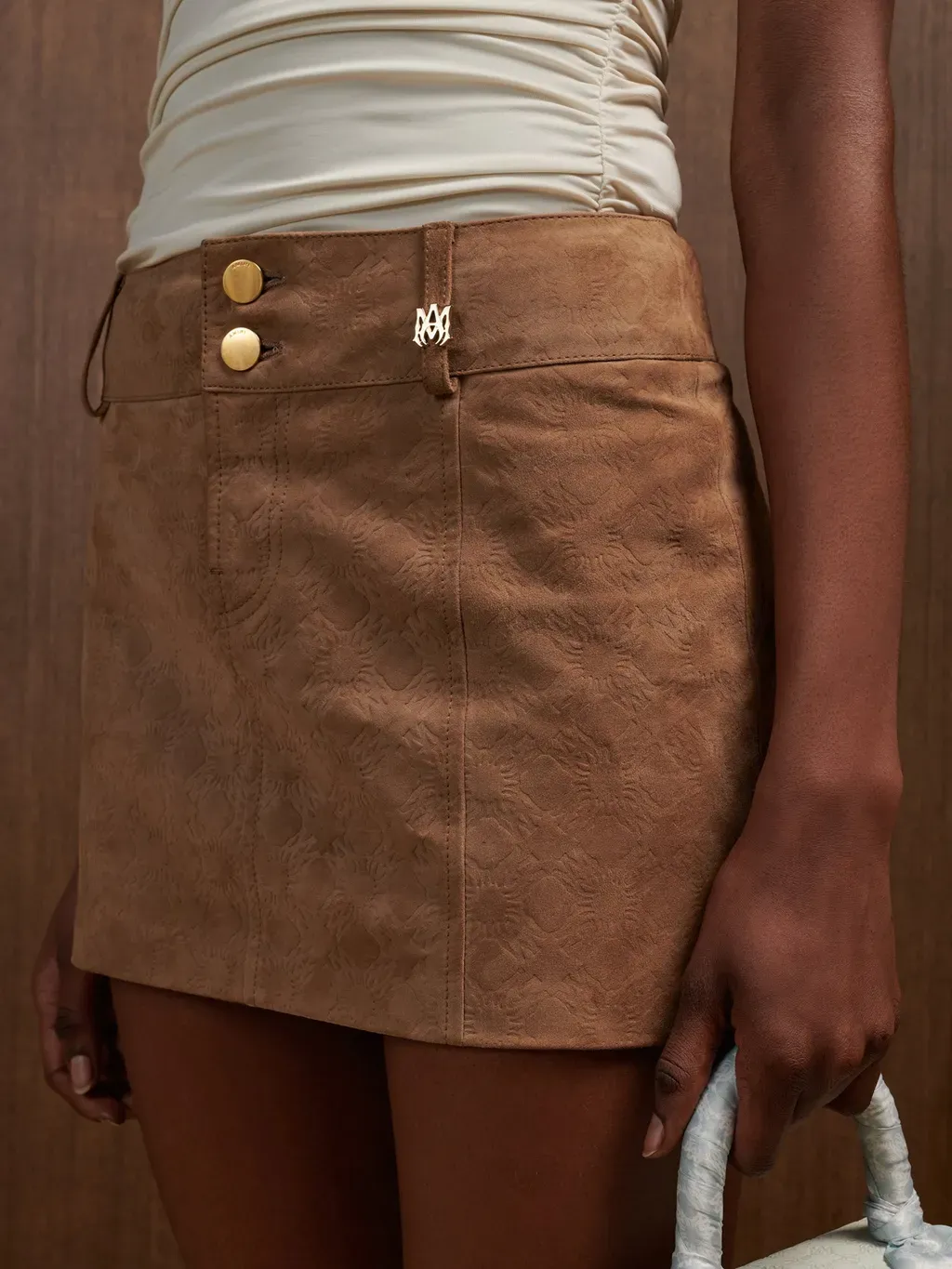 Women - Ma Quad Suede Mini Skirt - Camel