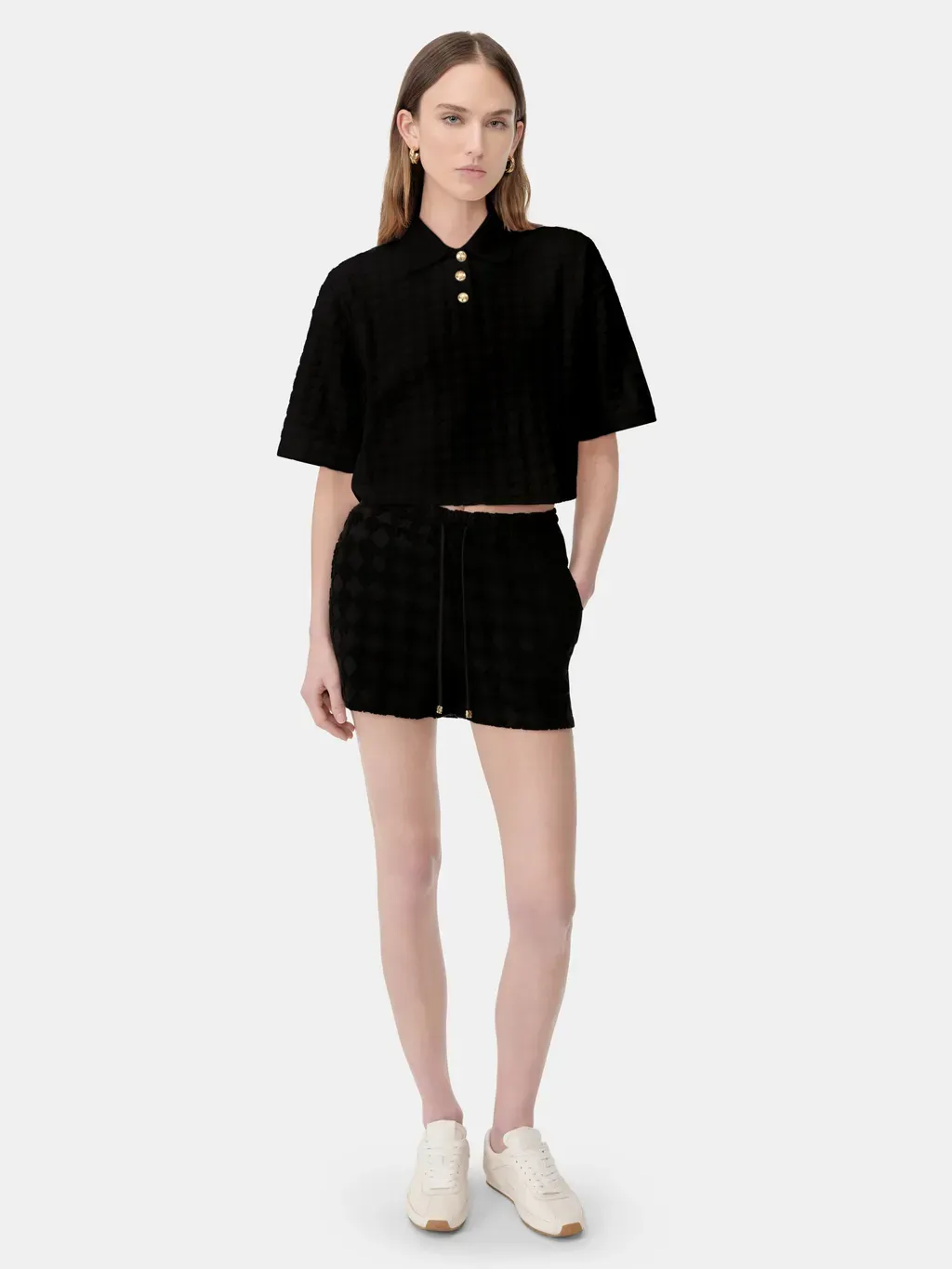 Women - Ma Quad Toweling Polo - Black