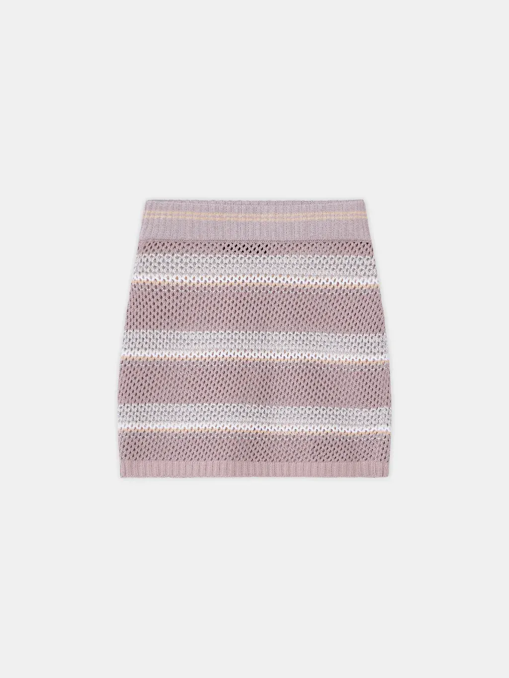 Women - Ma Stripe Crochet Mini Skirt - Dusk