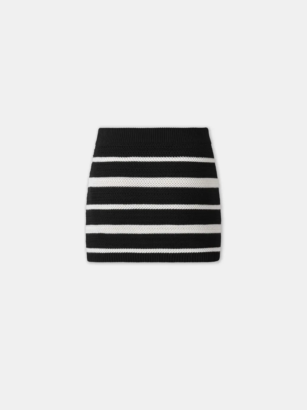 Women - Ma Striped Mini Skirt - Black