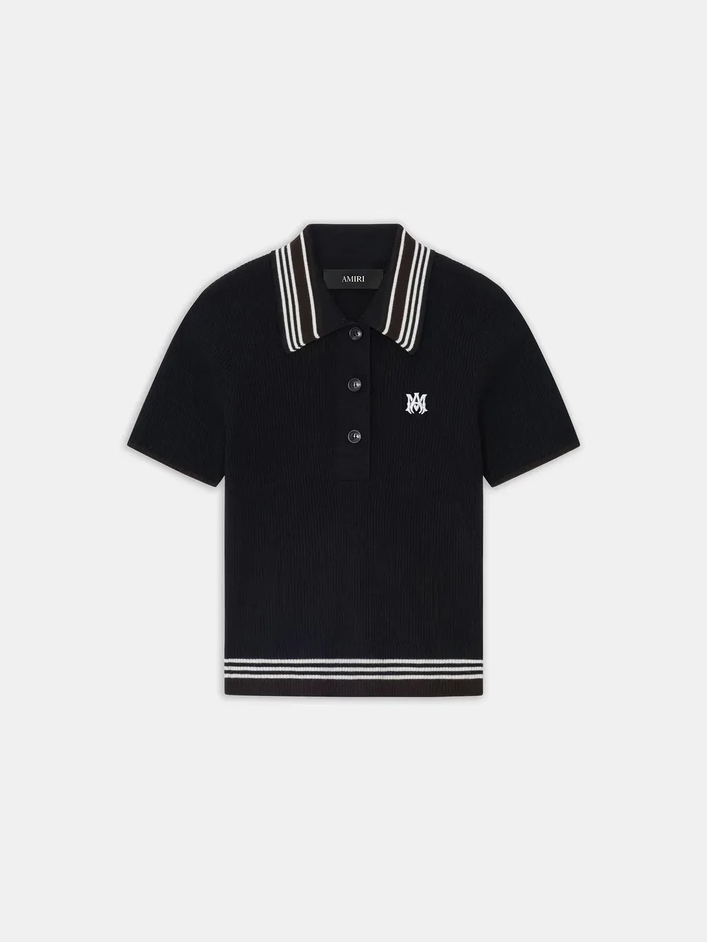 Women - Ma Stripe Polo - Black
