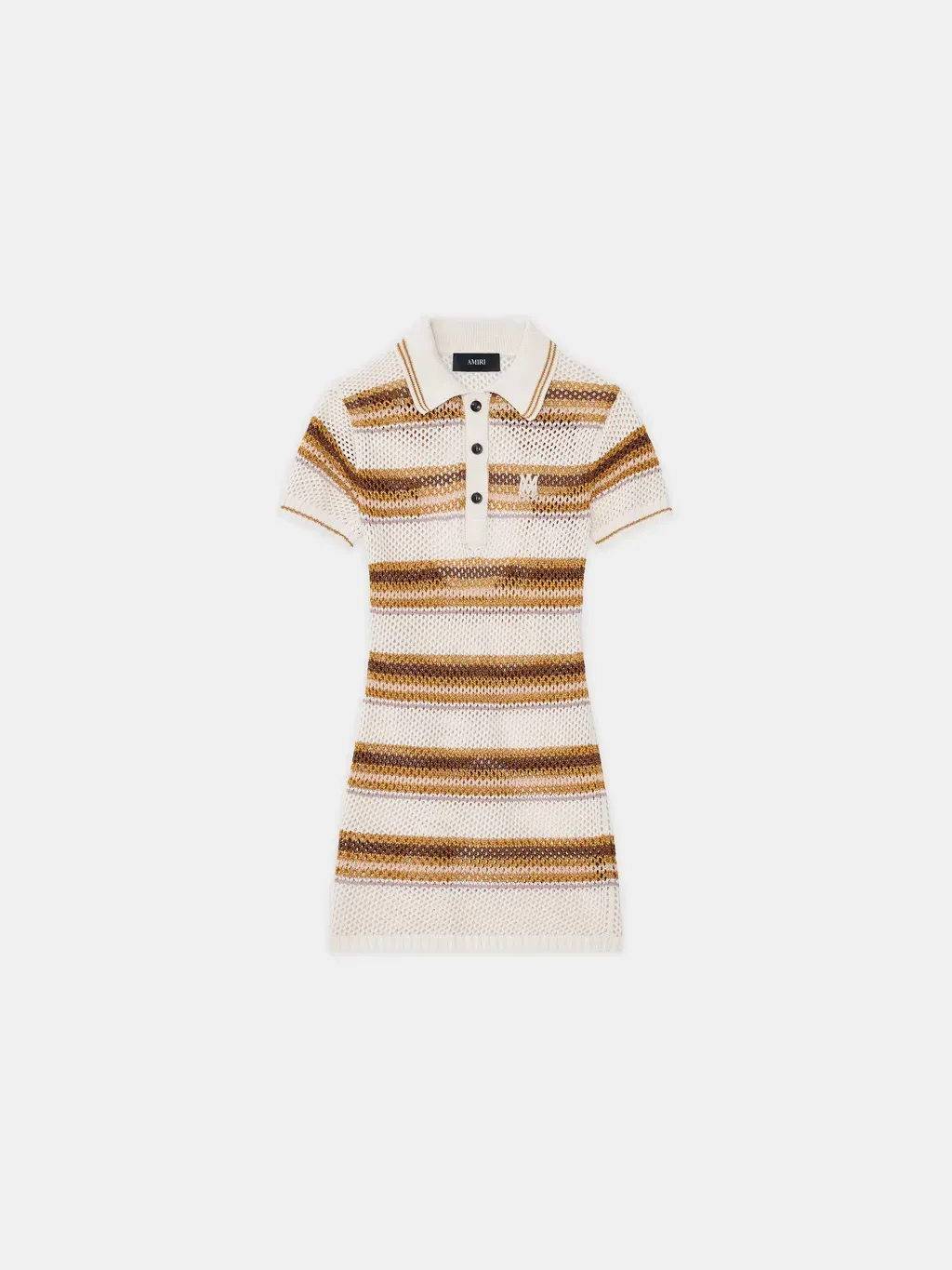 Women - Ma Stripe Polo Mini Dress - Alabaster