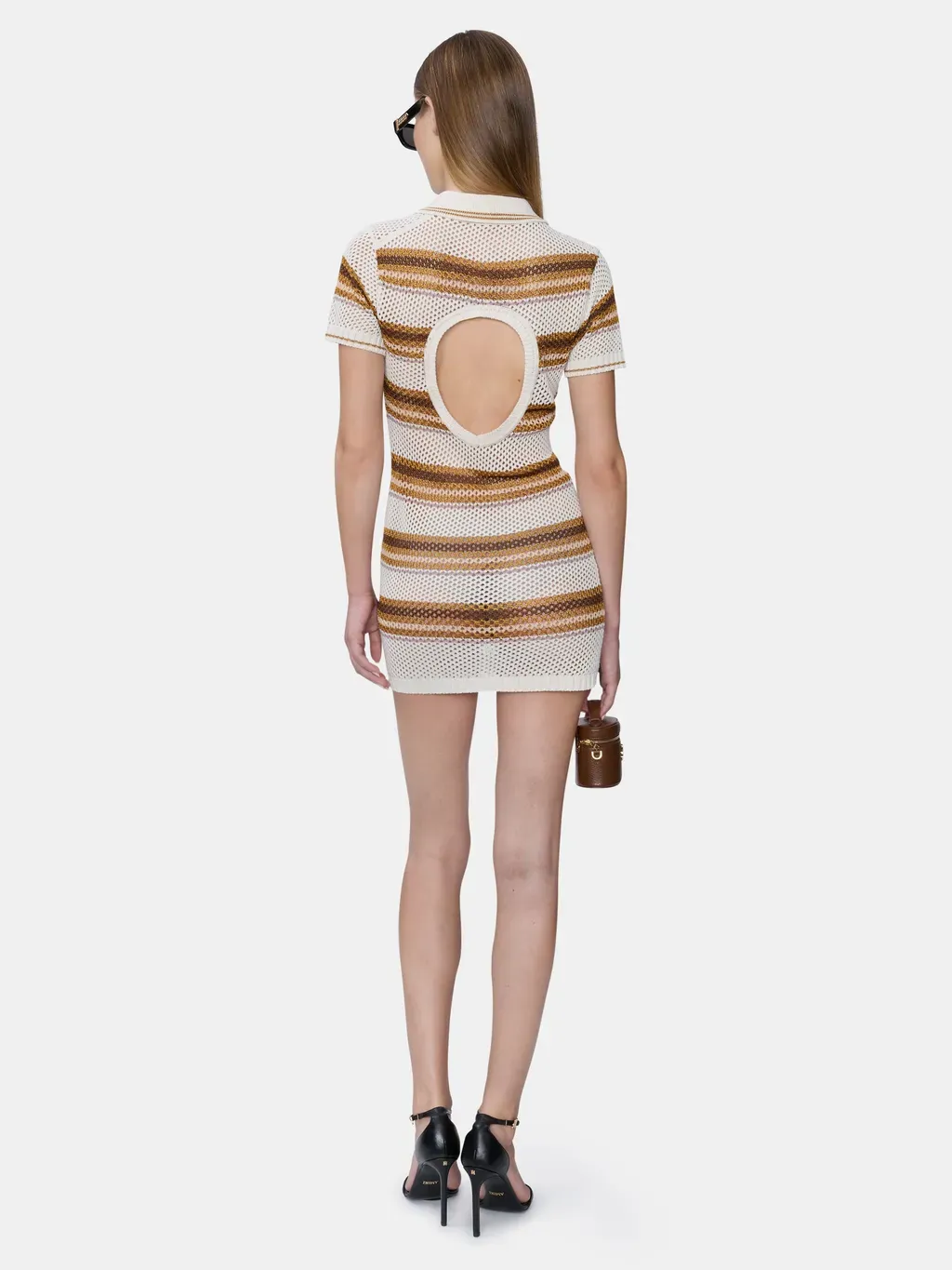 Women - Ma Stripe Polo Mini Dress - Alabaster