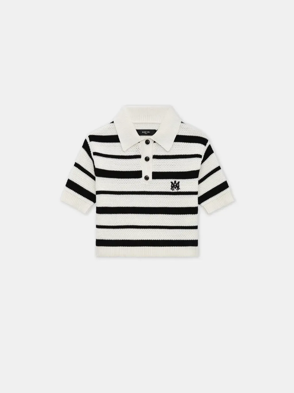 Women - Ma Striped Polo - Black Alabaster