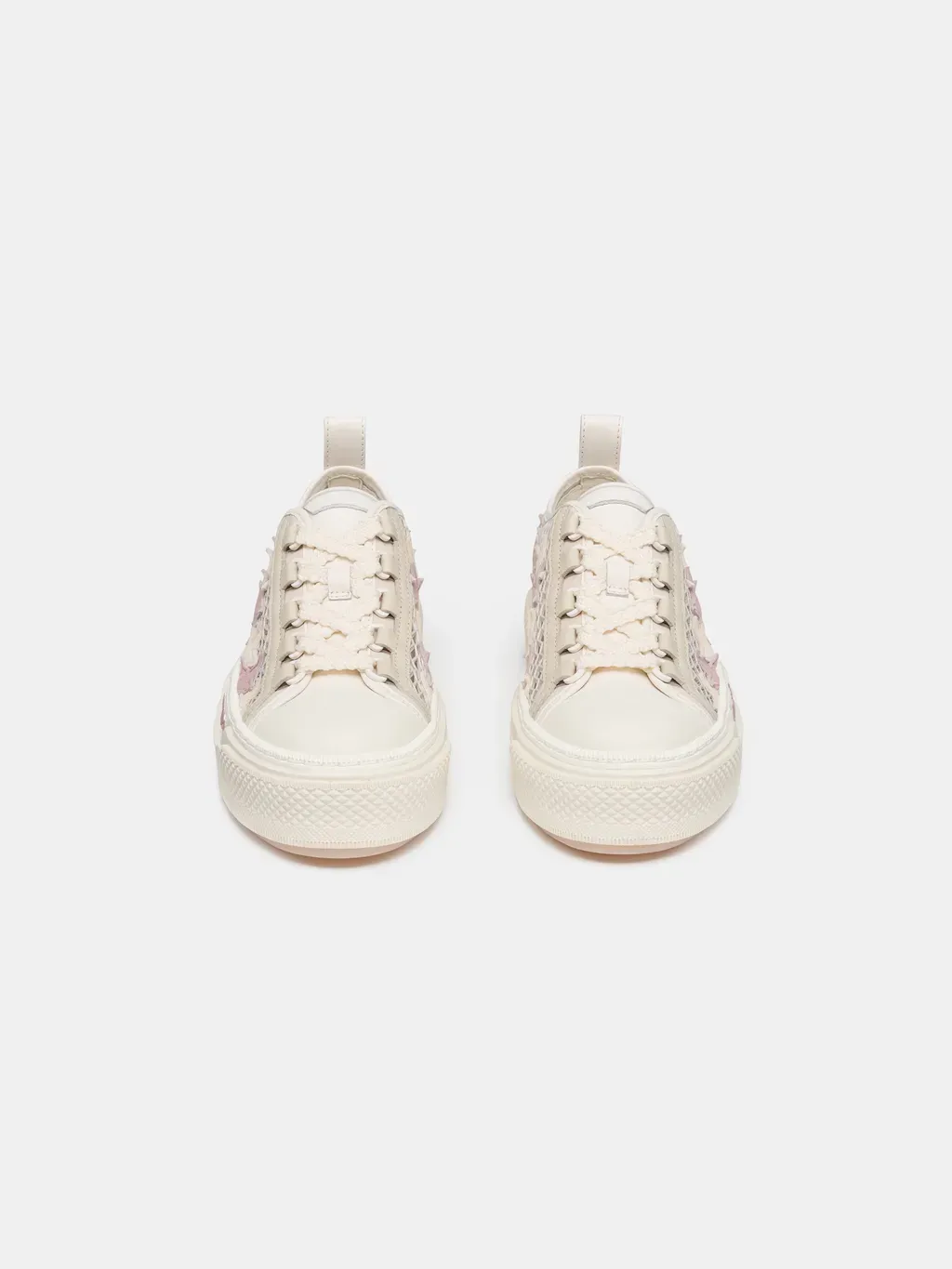Women - Mesh Stars Court Low - Alabaster