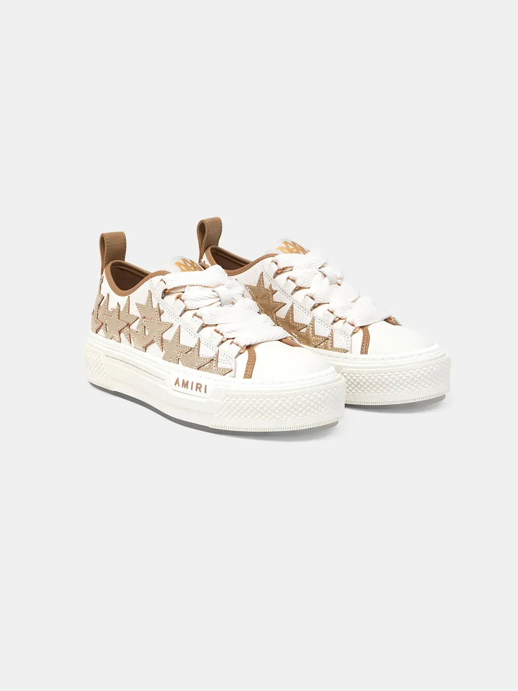 Women - Metallic Stars Court Low - Dark Brown
