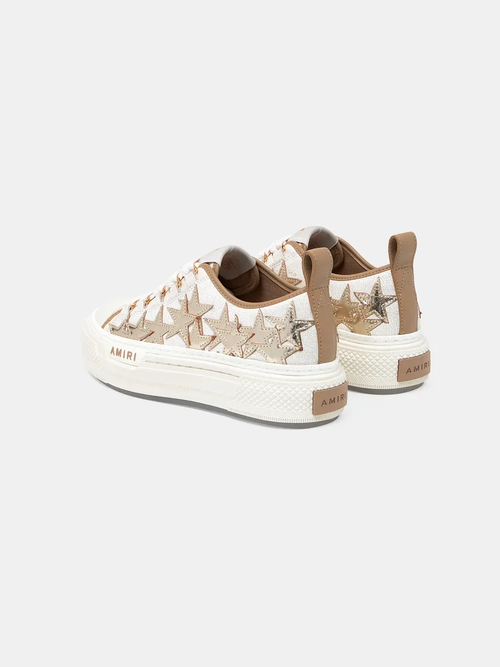 Women - Metallic Stars Court Low - Dark Brown