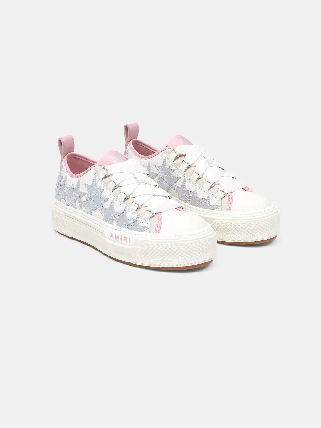 Women - Metallic Stars Court Low - Pink
