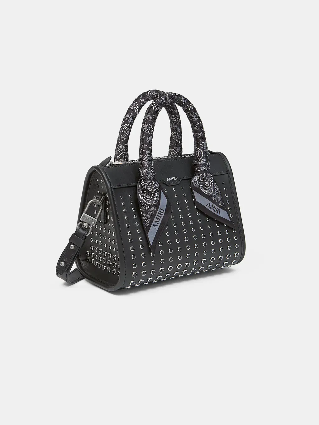 Women - Micro Triangle Stud Bag - Black