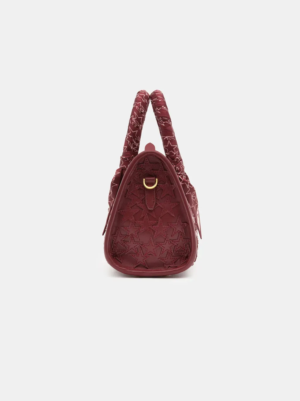 Women - Stars Micro Triangle Bag - Burgundy