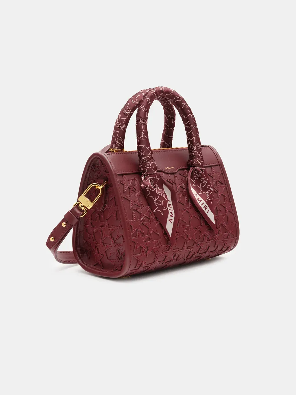 Women - Stars Micro Triangle Bag - Burgundy