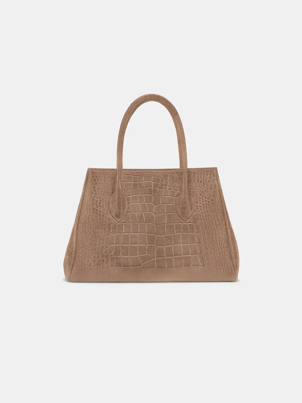 Women - Suede Croc Honey 40 Tote - Dark Brown