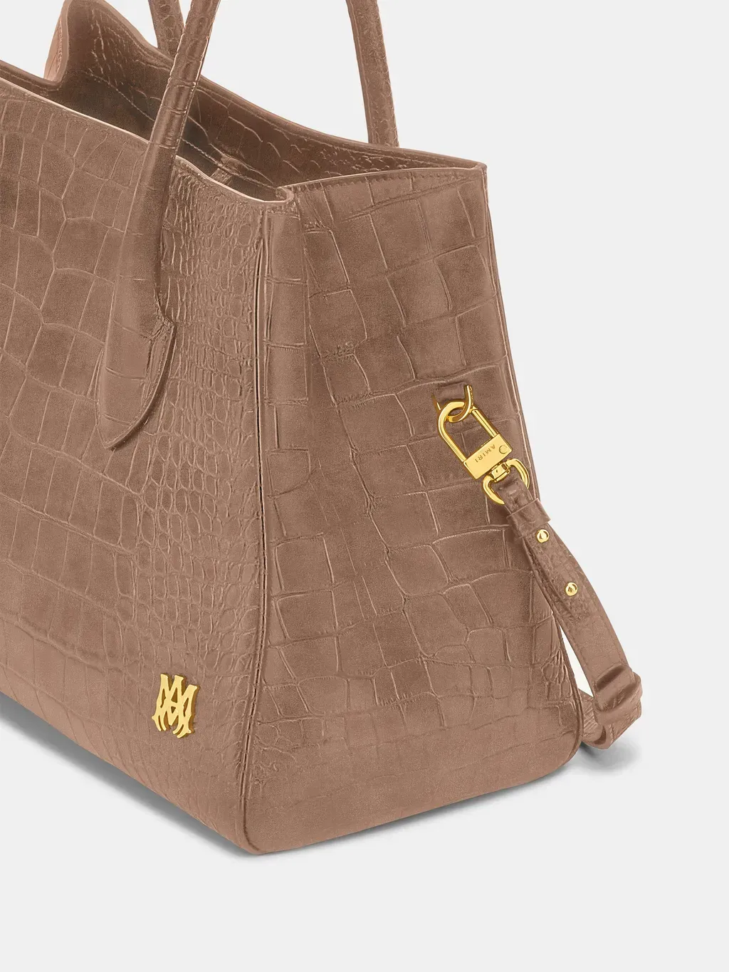 Women - Suede Croc Honey 40 Tote - Dark Brown