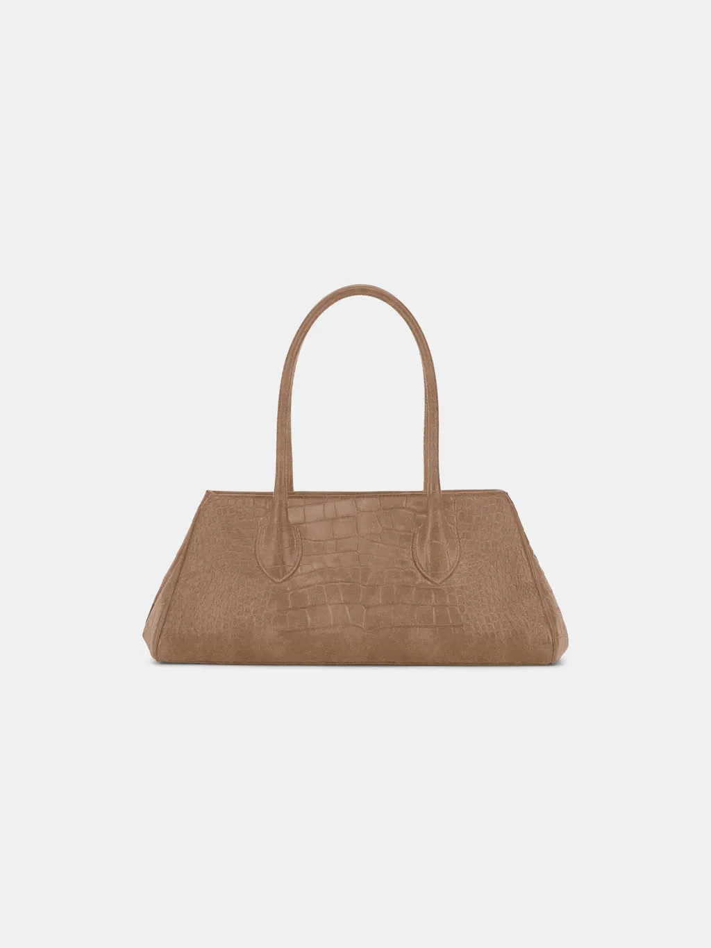 Women - Suede Croc Honey 40 Shoulder - Dark Brown