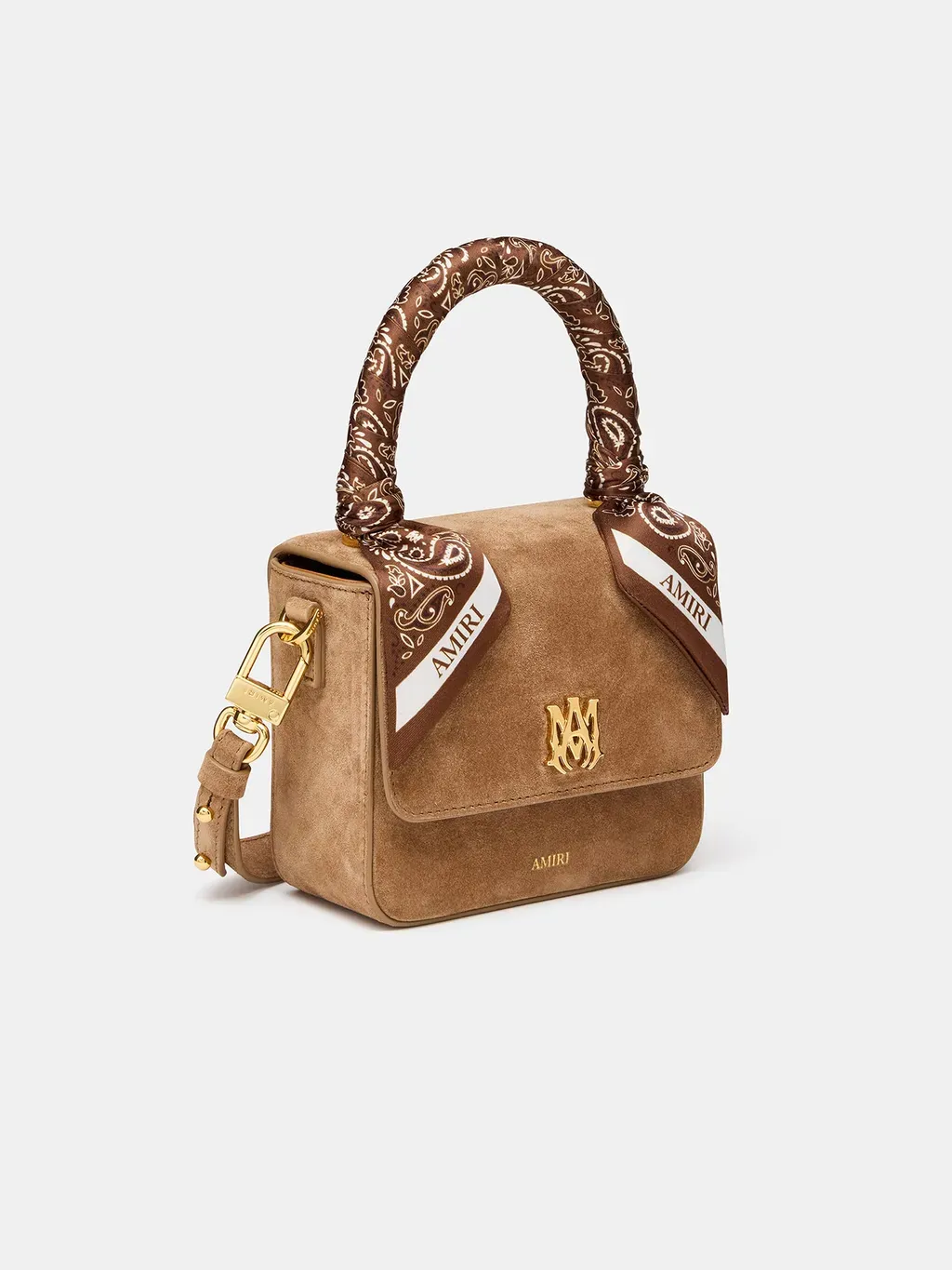 Women - Suede Micro Ma Bag - Dark Brown