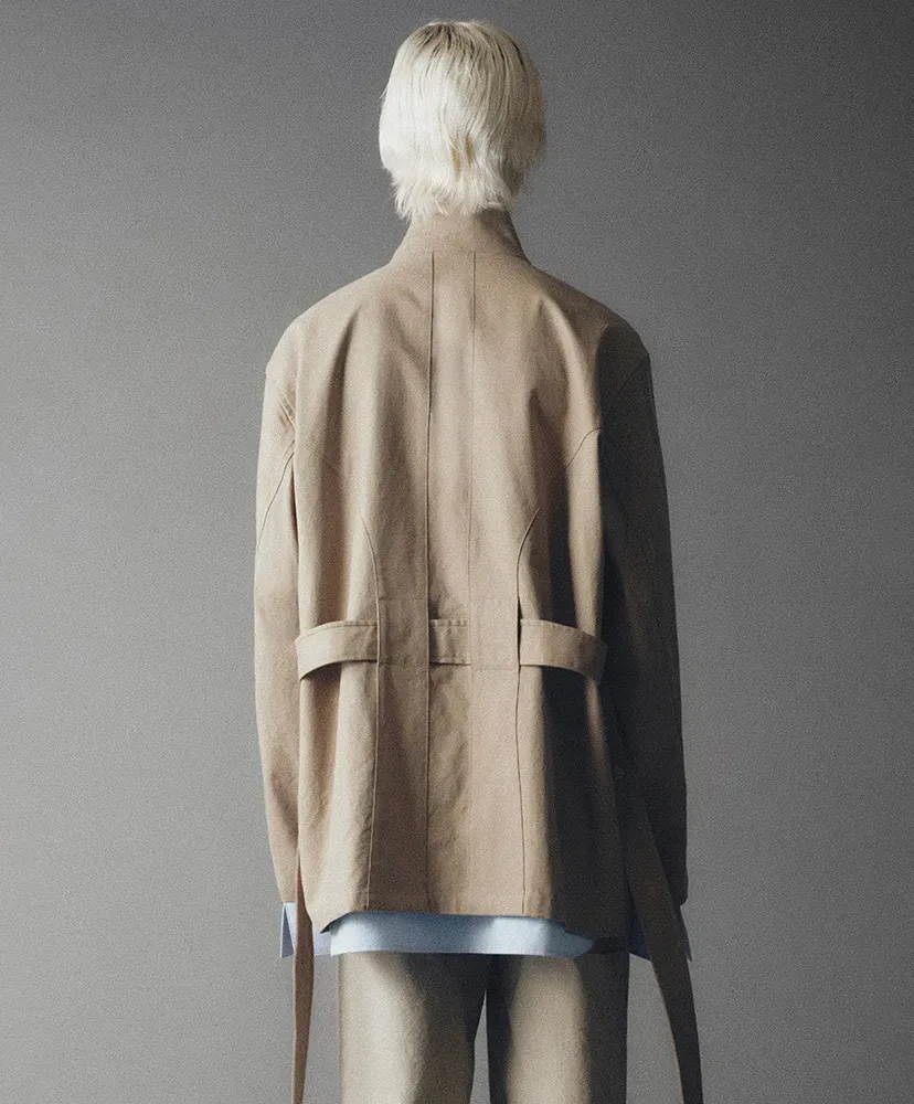 Grover Zip Blouson In Cotton Twill