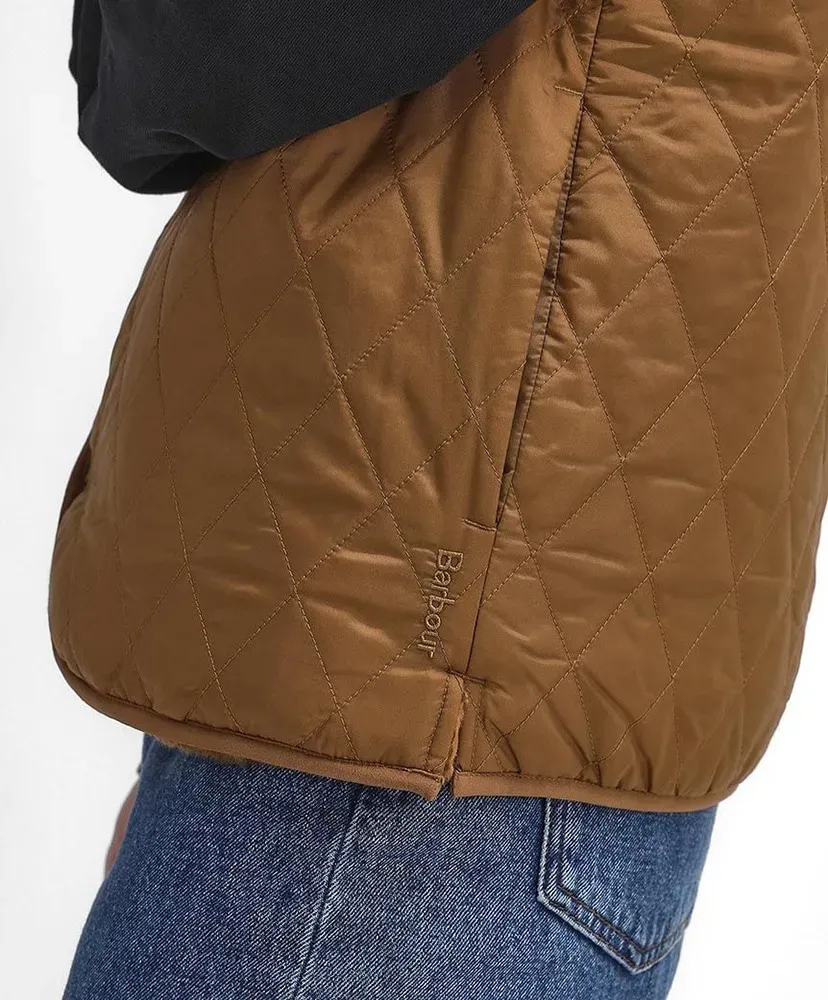 Quilting Fur Reversible Liner Vest