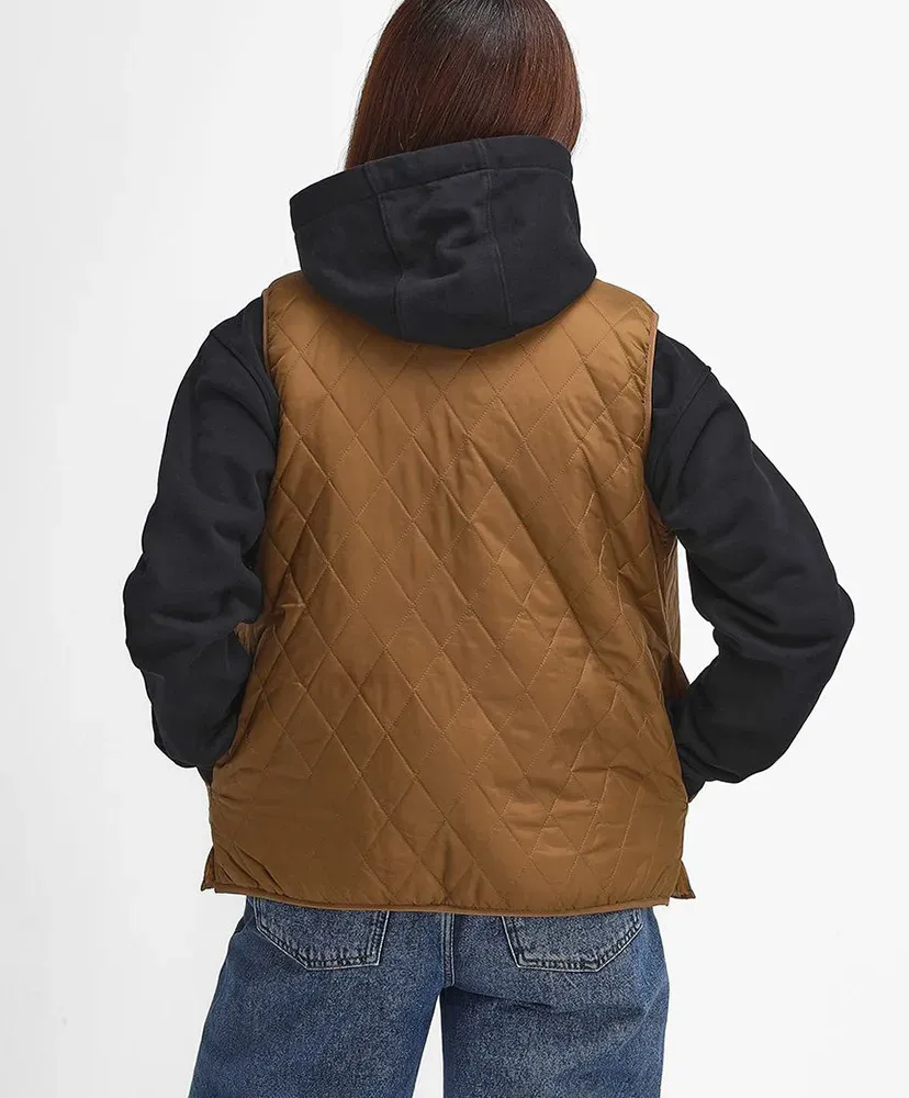 Quilting Fur Reversible Liner Vest